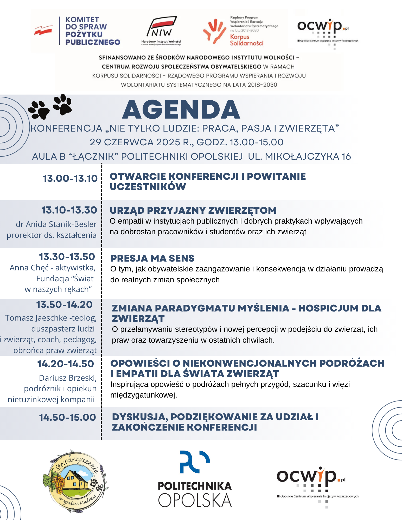 Agenda konferencji